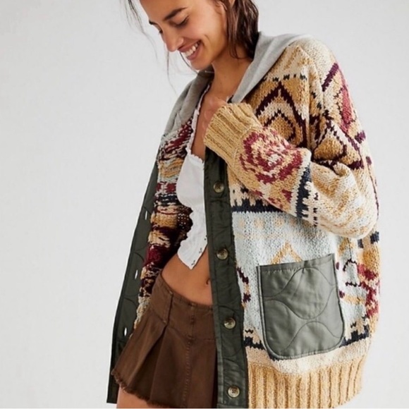 Free People Sweaters - Free People Home Spun Cardi Small Women with Hood